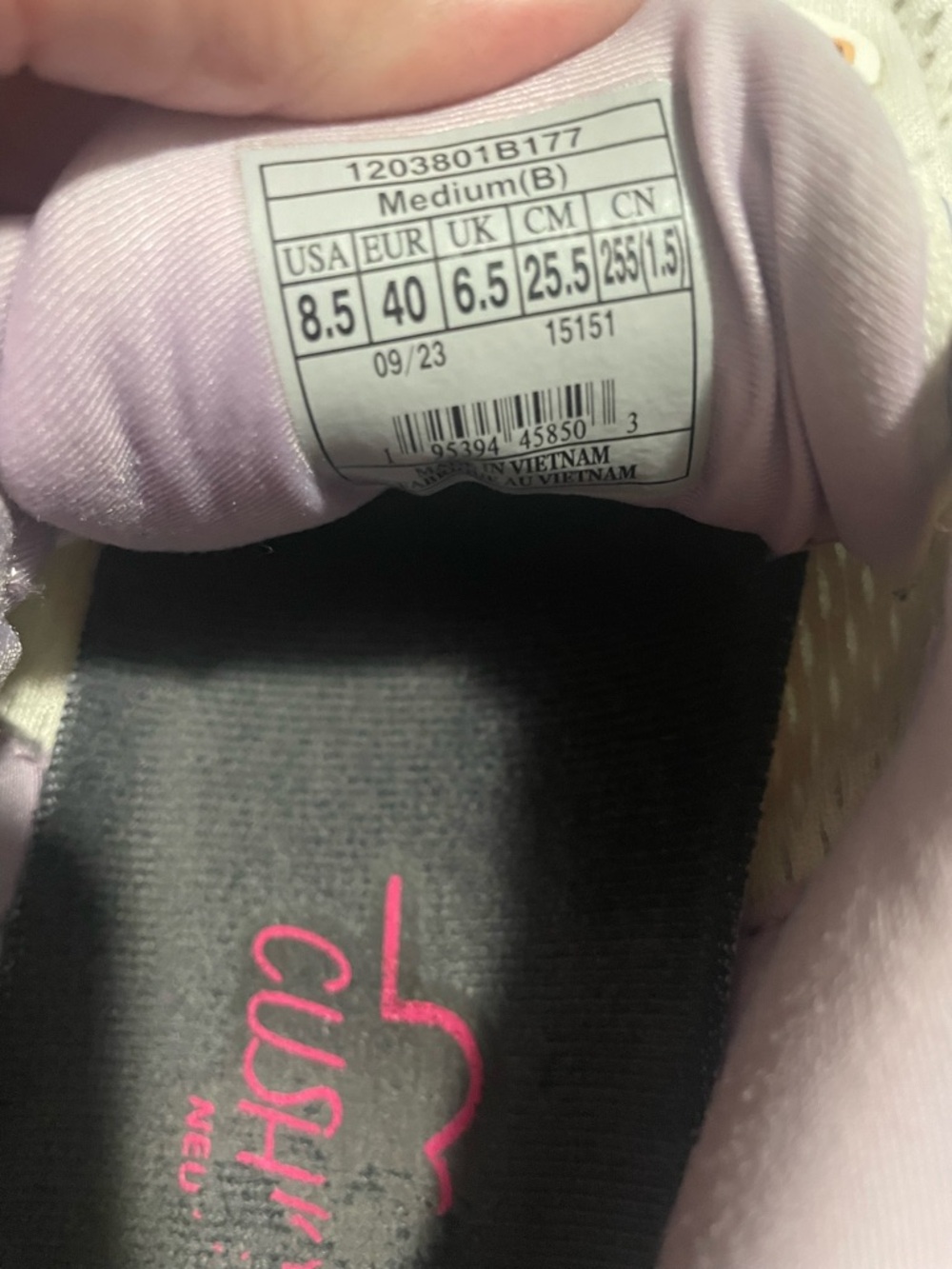 Brooks Women's Pastel Lilac and Blue Running Shoes - Picture 5 of 5